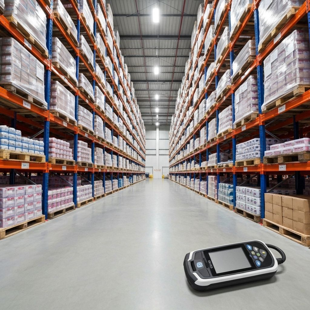 Almacén con productos organizados